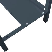 ADB Werkbank  anthrazitgrau, lichtgrau 4 Schubladen 150,0 x 75,0 x 85,0 cm
