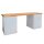 ADB Werkbank lichtgrau, anthrazitgrau 200,0 x 75,0 x 85,0 cm