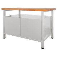 ADB Werkbank lichtgrau, anthrazitgrau 120,0 x 60,0 x 84,0 cm