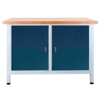 ADB Werkbank lichtgrau, anthrazitgrau 120,0 x 60,0 x 84,0 cm