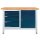 ADB Werkbank lichtgrau, anthrazitgrau 4 Schubladen 120,0 x 60,0 x 84,0 cm