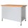 ADB Werkbank lichtgrau, anthrazitgrau 4 Schubladen 120,0 x 60,0 x 84,0 cm