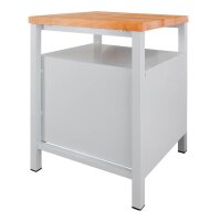 ADB Werkbank lichtgrau, anthrazitgrau 60,0 x 60,0 x 84,0 cm
