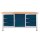 ADB Werkbank lichtgrau, anthrazitgrau 6 Schubladen 170,0 x 60,0 x 84,0 cm
