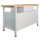ADB Werkbank lichtgrau, anthrazitgrau 1 Schublade 120,0 x 60,0 x 84,0 cm