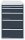 ADB Schubladenschrank blau, grau 5 Schubladen 53,1 x 70,0 x 80,0 cm, 1 St.