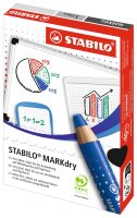 STABILO MARKdry Whiteboard- und Flipchart-Marker blau 1,0 - 10,0 mm, 1 St.