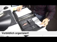 Alassio Ringbuchmappe SALERNO Lederimitat DIN A4 schwarz