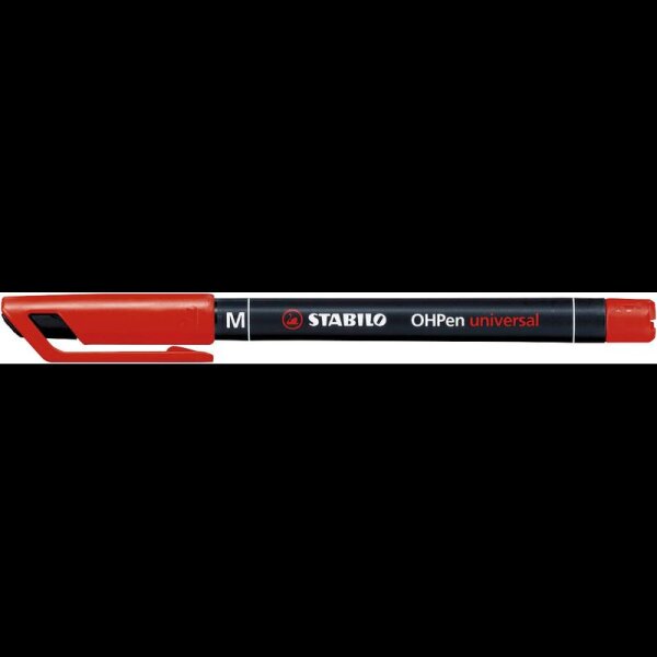STABILO OHPen universal Folienstifte rot 1,0 mm permanent, 10 St.