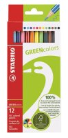 STABILO GREENcolors Buntstifte farbsortiert, 12 St.