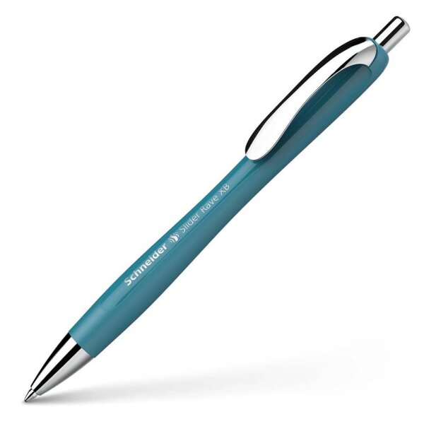 Schneider Kugelschreiber Slider Rave XB teal, Schreibfarbe: blau, 1 St.