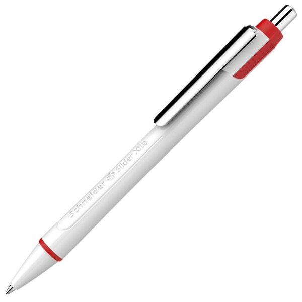 Schneider Kugelschreiber Slider Xite weiß, Schreibfarbe: rot, 1 St.