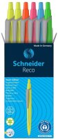 Schneider Kugelschreiber Reco farbsortiert, Schreibfarbe:...