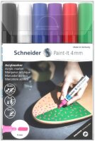Schneider Paint-It 320 V1 Acrylstifte farbsortiert 4,0...