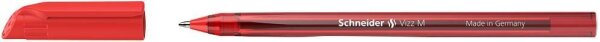 Schneider Kugelschreiber Vizz M rot, Schreibfarbe: rot, 1 St.