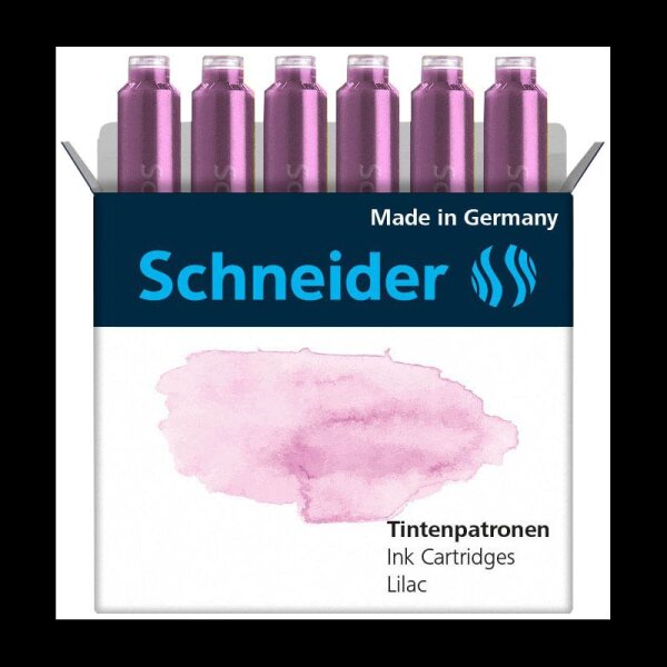 Schneider Tintenpatronen für Füller Pastell Lilac, 6 St.