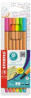 STABILO point 88 NEON Fineliner farbsortiert 0,4 mm, 6 St.