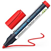 Schneider Maxx 290 Whiteboard- und Flipchart-Marker rot...