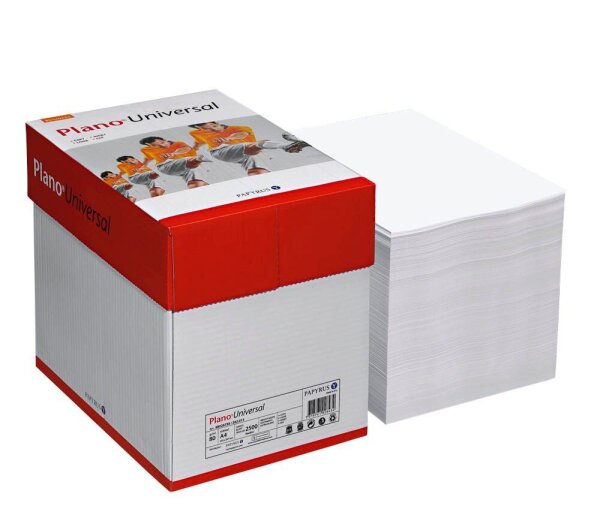 Plano® Kopierpapier Universal DIN A4 80 g/qm 2.500 Blatt Maxi-Box