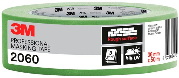 3M 2060 Malerband grün 36,0 mm x 50,0 m 1 Rolle
