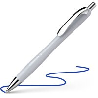 Schneider Kugelschreiber Slider Rave XB silver grey, Schreibfarbe: blau, 1 St.
