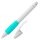 Schneider Base Ball Tintenroller hellgrau-türkis 0,6 mm, Schreibfarbe: blau, 1 St.