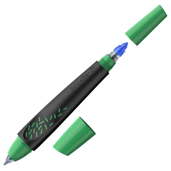 Schneider Breeze Tintenroller schwarz-grün 0,6 mm, Schreibfarbe: blau, 1 St.