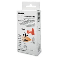 uvex com 4-fit Ohrstöpsel 33 dB Schaumstoff, 15 Paar