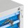ADB MAMMUT Schubladenschrank lichtgrau, lichtblau 9 Schubladen 70,0 x 43,5 x 120,0 cm, 1 St.