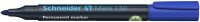 Schneider Maxx 130 Permanentmarker farbsortiert 1,0 - 3,0 mm, 4 St.