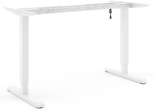 actiforce Steelforce Pro 300 elektrisch höhenverstellbares Schreibtischgestell weiß ohne Tischplatte, T-Fuß-Gestell weiß 101,0 - 151,0 x 75,0 cm
