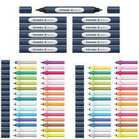 Schneider Paint-It 040 72 Teile Brush-Pens farbsortiert, 1 Set