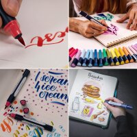 Schneider Paint-It 040 72 Teile Brush-Pens farbsortiert, 1 Set