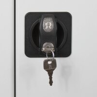 ADB Stahlschrank 40833 lichtgrau 15 Fachböden 71,0 x 30,0 x 195,0 cm, aufgebaut, 1 St.