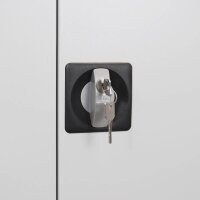 ADB Stahlschrank 40956 lichtgrau 4 Fachböden 92,0 x 42,0 x 195,0 cm, aufgebaut, 1 St.