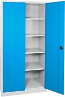 ADB Stahlschrank 40955 lichtgrau, lichtblau 4...
